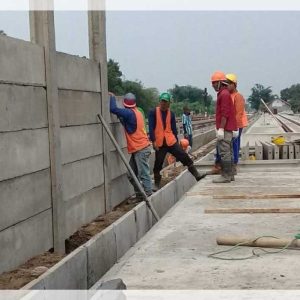 harga pagar panel beton terpasang batang